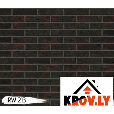 Кирпич ручной формовки Rijswaard Antraciet HV RW 213