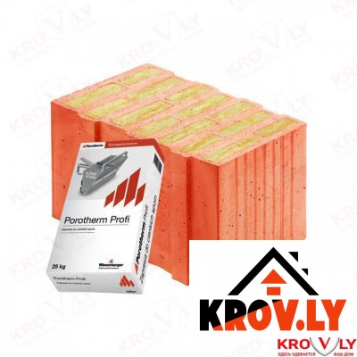 Керамический блок Energy+ Porotherm 44 T Profi